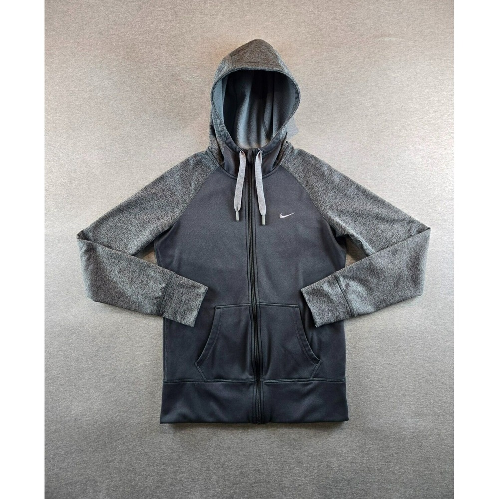 Nike Sportswear Womens Therma-Fit Full Zip Colorblock Hoodie Size Small Pullover